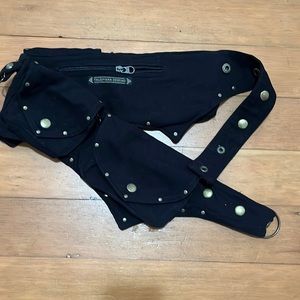 Black/Gold Gothic Accessory Belt